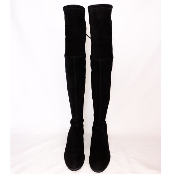 Stuart Weitzman The Lowland Boots (Black Suede) - Picture 3 of 6